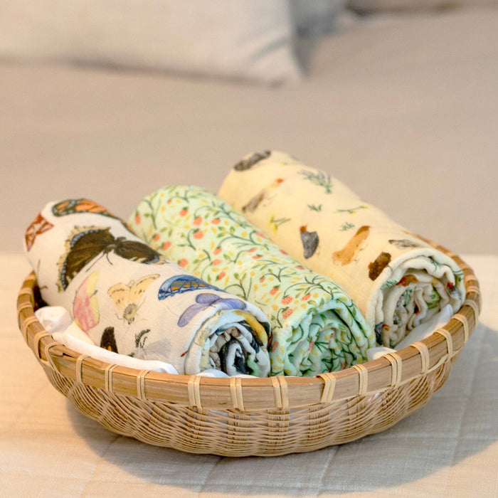 Strawberry Meadow Baby Swaddle