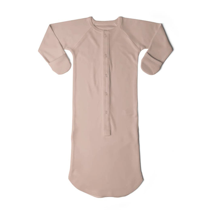 24 Hour Convertible Sleeper Baby Gown - Rose