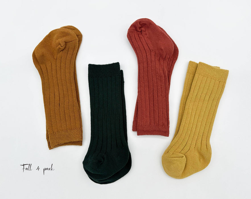 Ribbed Cotton Socks