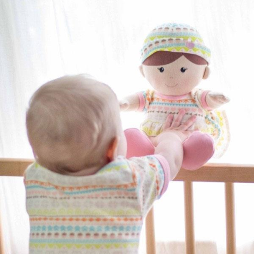 Apple Park Faire Isle Print Organic Toddler Doll