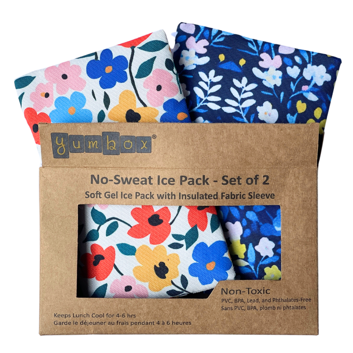 Gel Ice Packs in Fabric Sleeves 2-Pack - Floral Prints