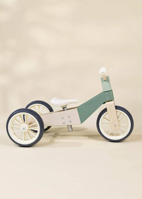 Coco Village Wooden Balance Bike - 3 in 1 - Seafoam