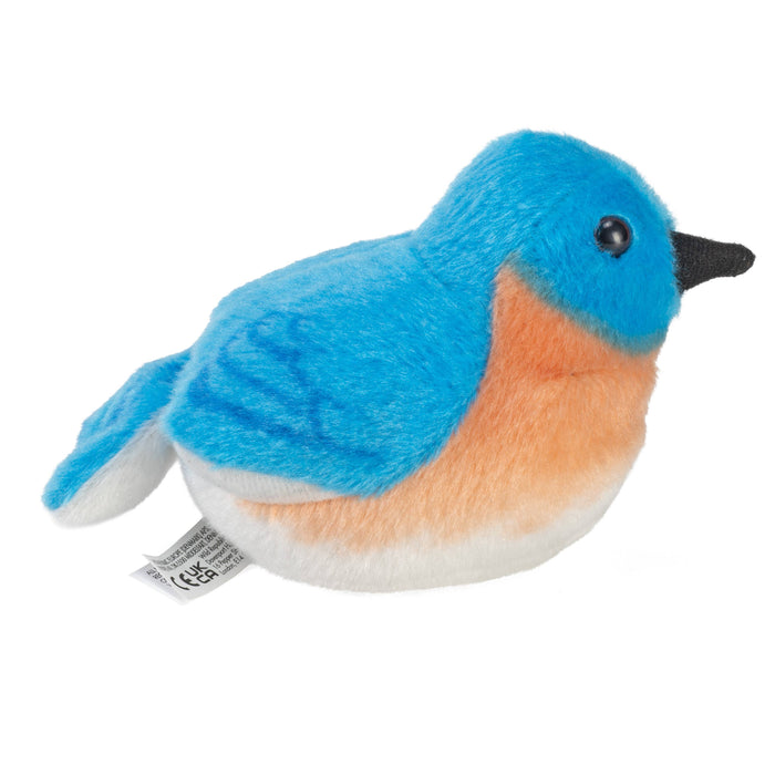 Audubon II Eastern Bluebird Stuffed Animal W Sound 5.5"