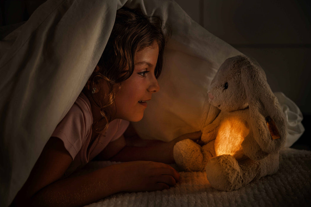 Steiff Light at Night Hoppie Rabbit Stuffed Plush, 11 Inches