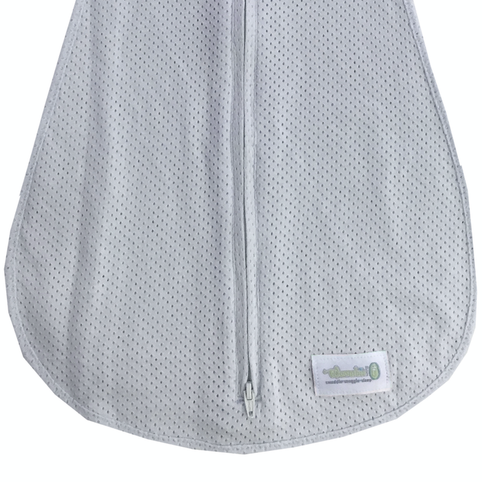 Woombie True AIR Super Stretch Peanut Swaddle (Cloudy Gray)