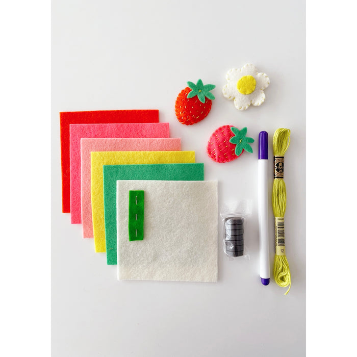 Fair Play Projects Felt Strawberry Magnets Kit