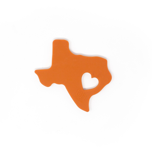 Three Hearts Modern Texas Silicone Teether