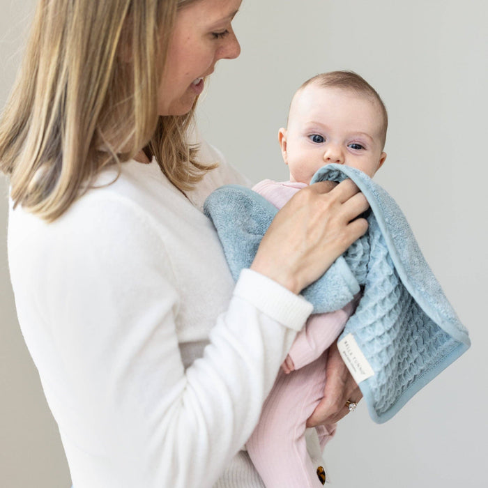 Reversible Bib + Burp Set Fog