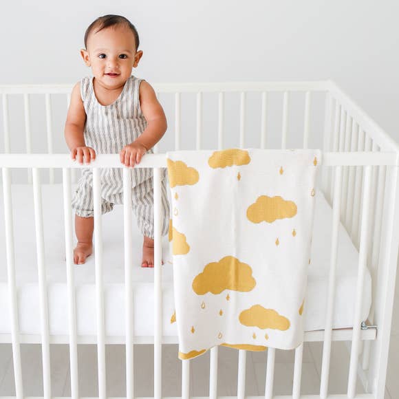 The Blueberry Hill Organic Cotton Blanket