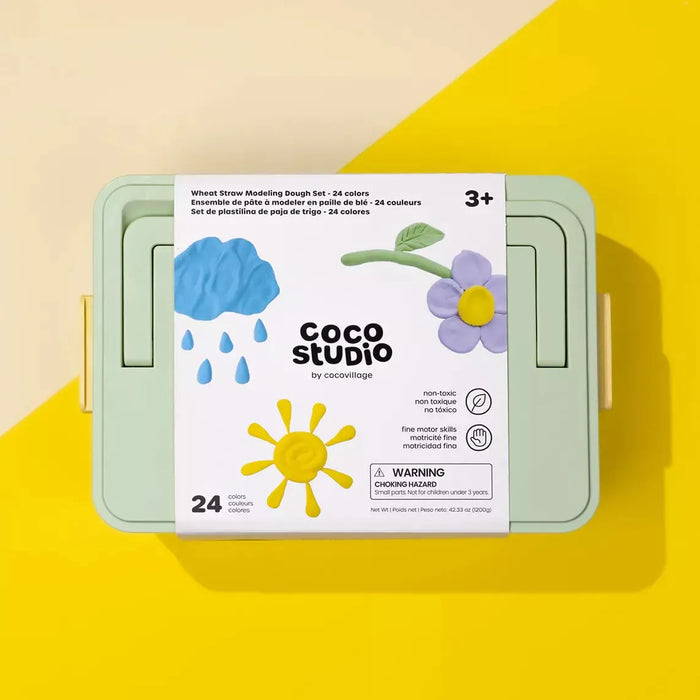 Coco Village Wheat Straw Modeling Dough Set | 24 colors