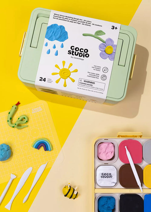 Coco Village Wheat Straw Modeling Dough Set | 24 colors