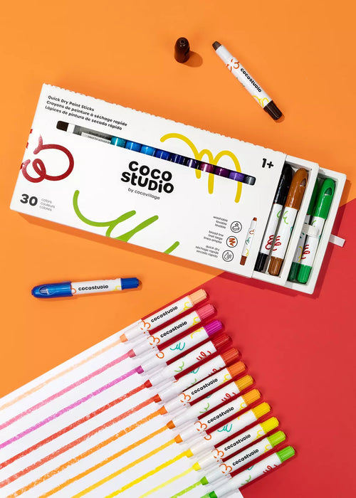 Coco Village Quick Dry Paint Sticks Set | 30 colors