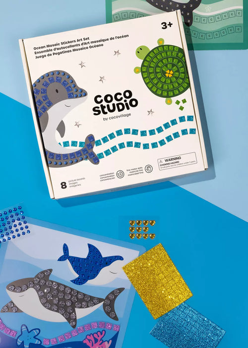 Coco Village Ocean Mosaic Stickers Art Set | 8 pcs
