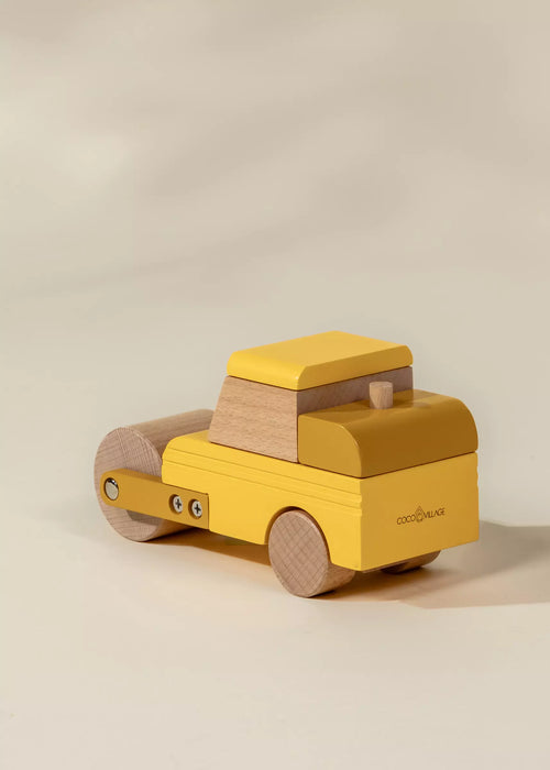 Coco Village Wooden Construction Vehicle | Compactor