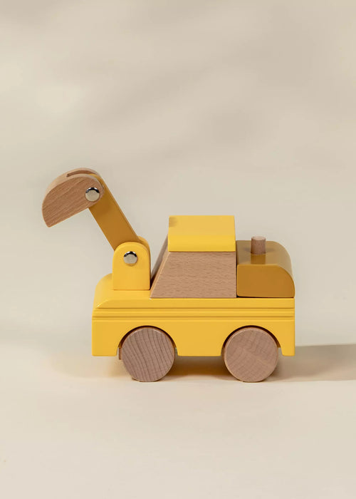 Coco Village Wooden Construction Vehicle | Excavator