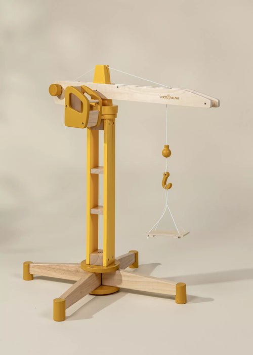 Coco Village Oversized Wooden Construction Crane