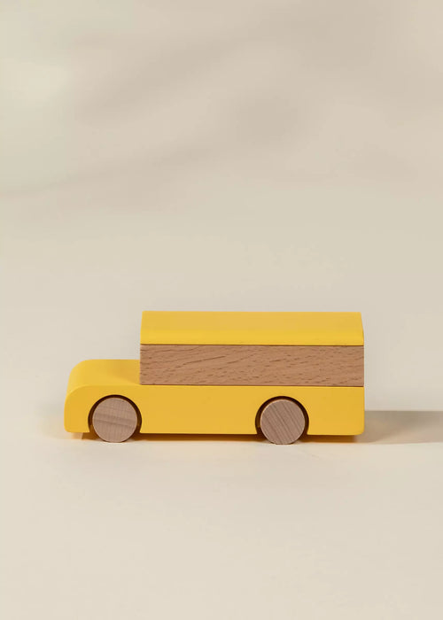 Coco Village Wooden Vehicle | School Bus