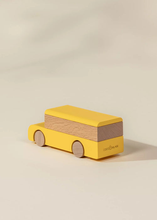 Coco Village Wooden Vehicle | School Bus