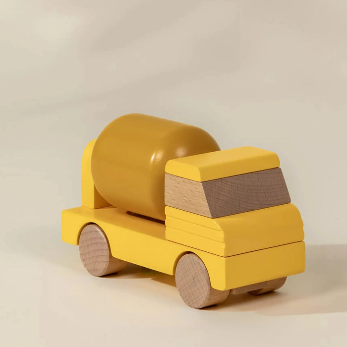 Coco Village Wooden Construction Vehicle | Cement Truck