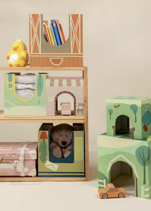 Coco Village Set of 6 Oversized Stacking Boxes -The Countryside