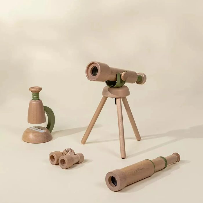 Coco Village Wooden Tripod Telescope | 15x Zoom