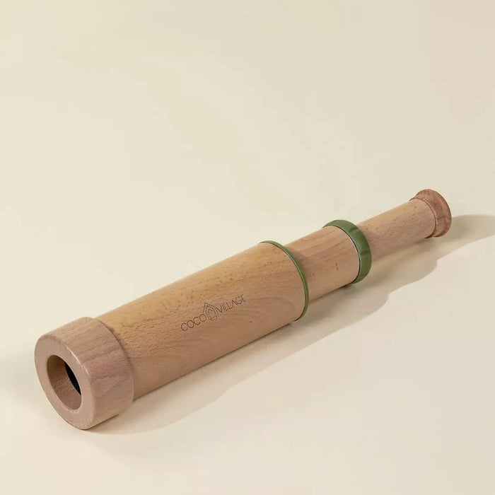 Coco Village Wooden Handheld Telescope | 20x Zoom