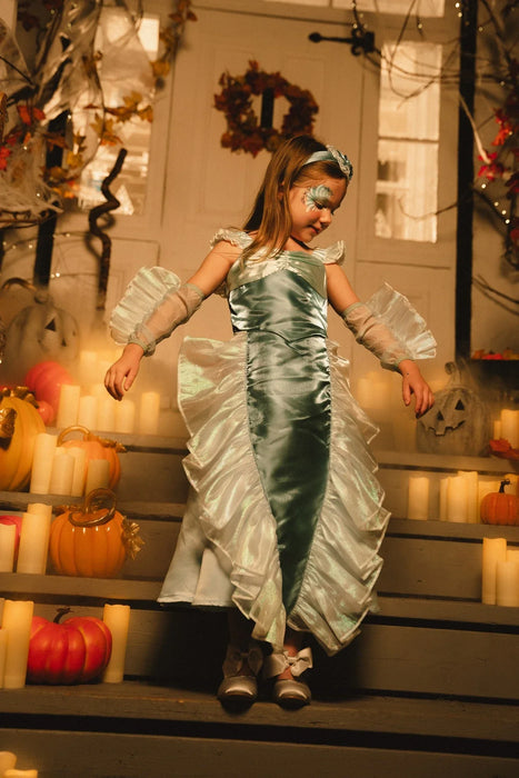 Coco Village Iridescent Mermaid Play Costume with Headband