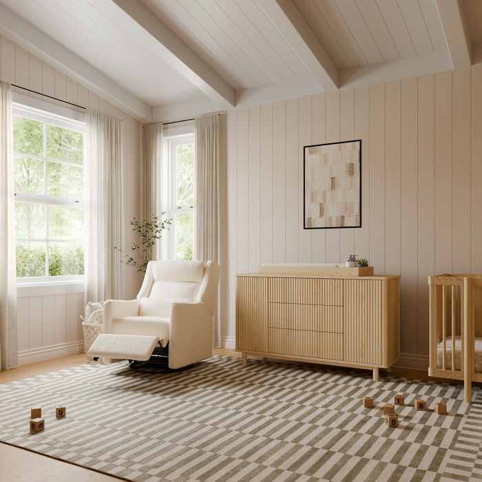 Babyletto Kiwi Plus Power Recliner and Swivel Glider with Power Adjustable Headrest and USB Port