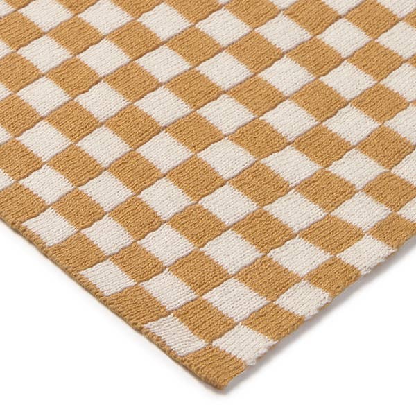Lorena Canals Knitted Blanket - Tiles Honey