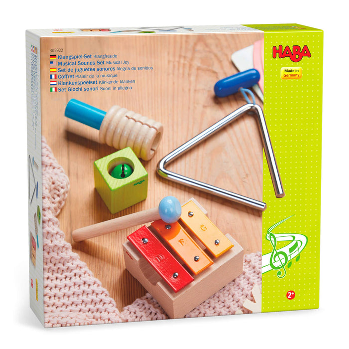 HABA Musical Sounds Joy – Wooden Music Toy for Toddlers & Kids
