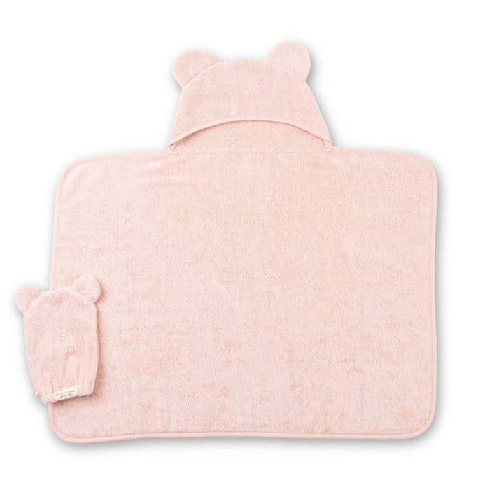 Bella Tunno | Hooded Towel + Wash Mitt Set Blush