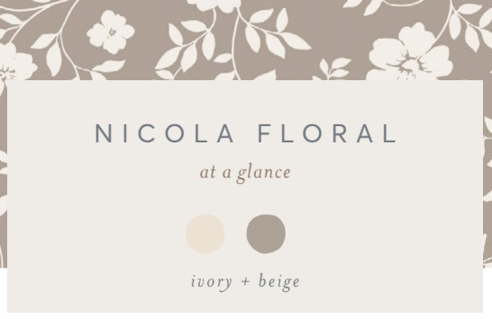 Colored Organics Baby Afton Bodysuit - Nicola Floral / Beige