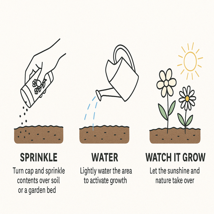 Hummingbird Shaker Garden Can Seed Kit