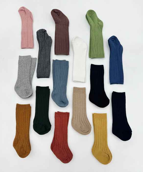 Ribbed Cotton Socks