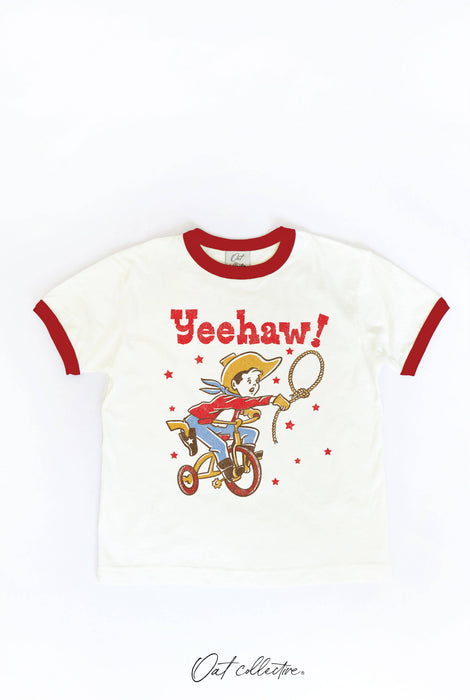 YEEHAW!  Toddler Ringer Graphic Top