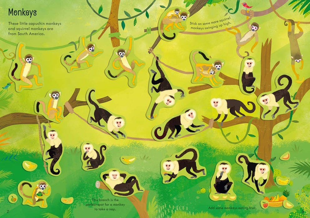 Little First Stickers Zoo : Usborne