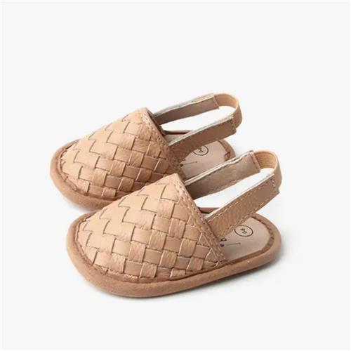 Babe Basics Woven Leather Baby Sandals