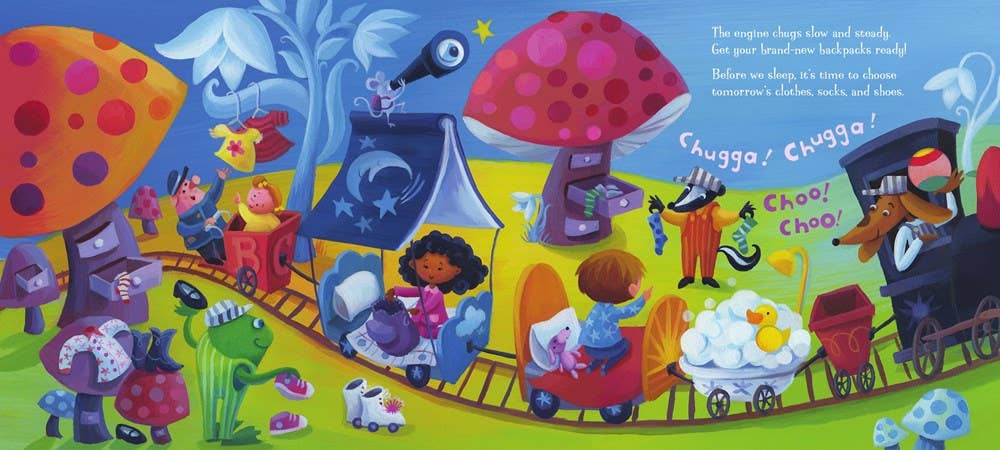 Goodnight Train Ready for School board book : June Sobel