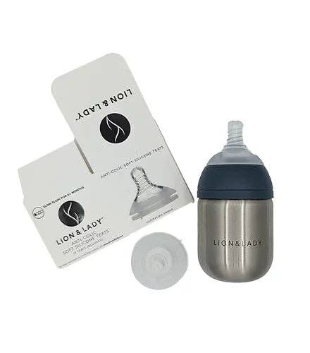 Lion & Lady Anti Colic Teat Twin Pack - 4 Flow Rates