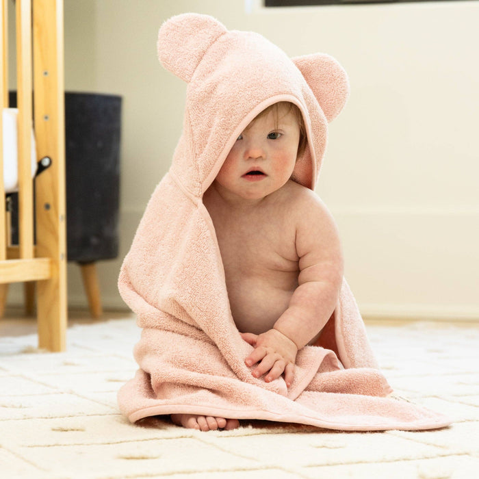Bella Tunno | Hooded Towel + Wash Mitt Set Blush