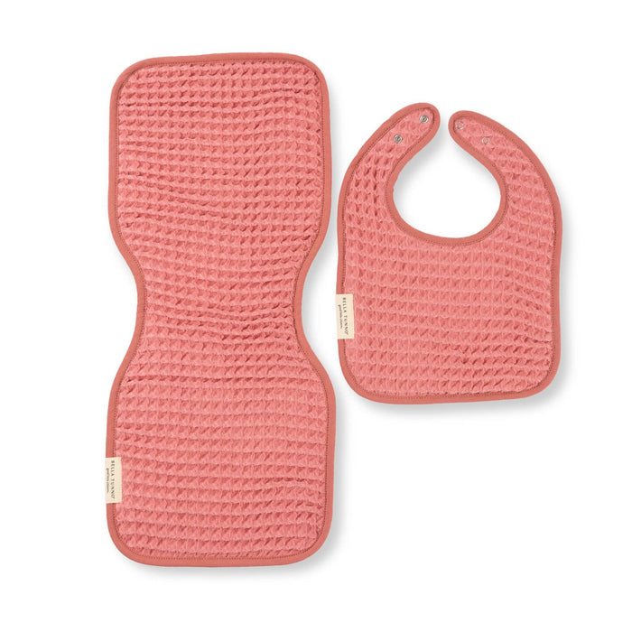 Reversible Bib + Burp Set Watermelon