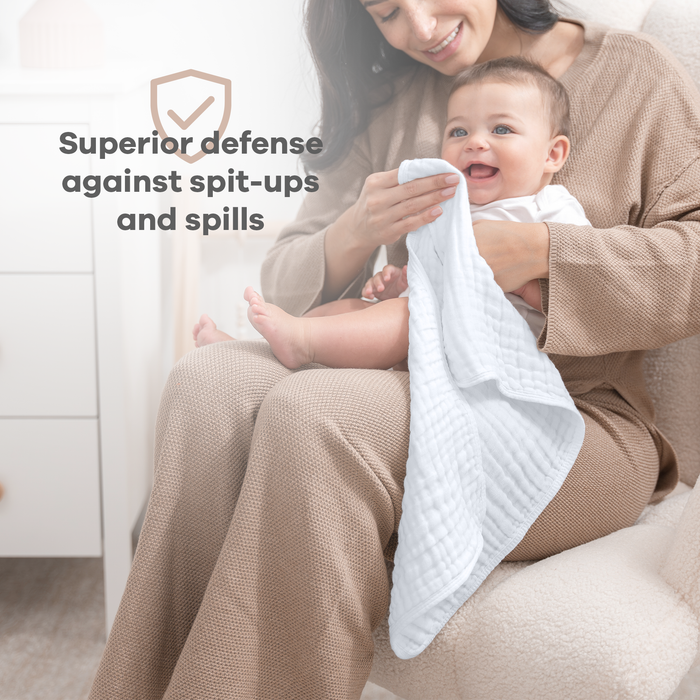 Baby Burp Cloths - 100% Muslin Cotton by Comfy Cubs