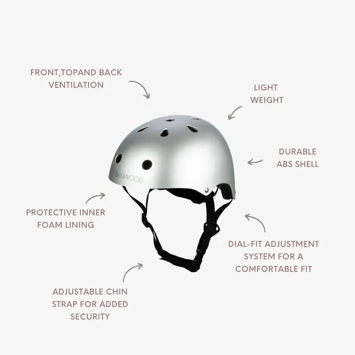 BANWOOD HELMET - CHROME (50-54 cm)