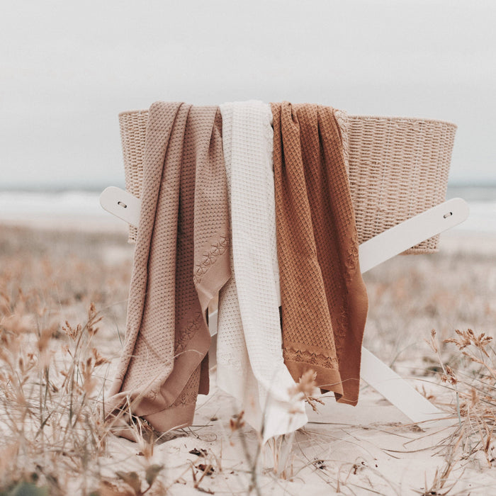 Rose Knit Heirloom Blanket