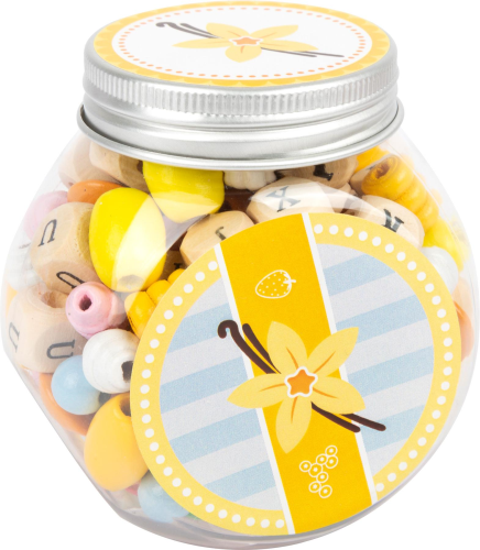 Small Foot Wooden Threading Beads Sweets Jar "Candy"