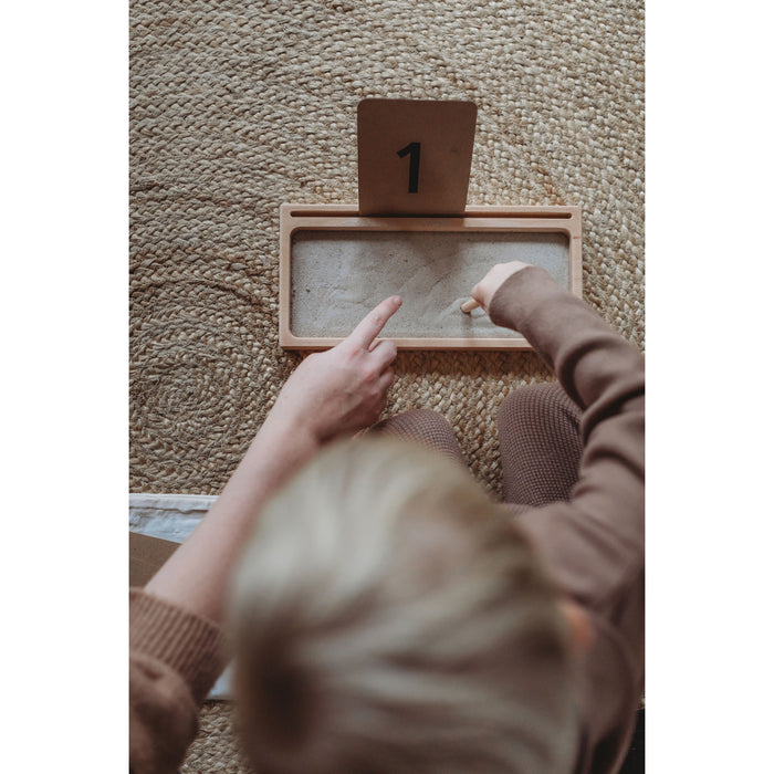 The Little Coach House Sand Writing Tray - Montessori Learning Resource