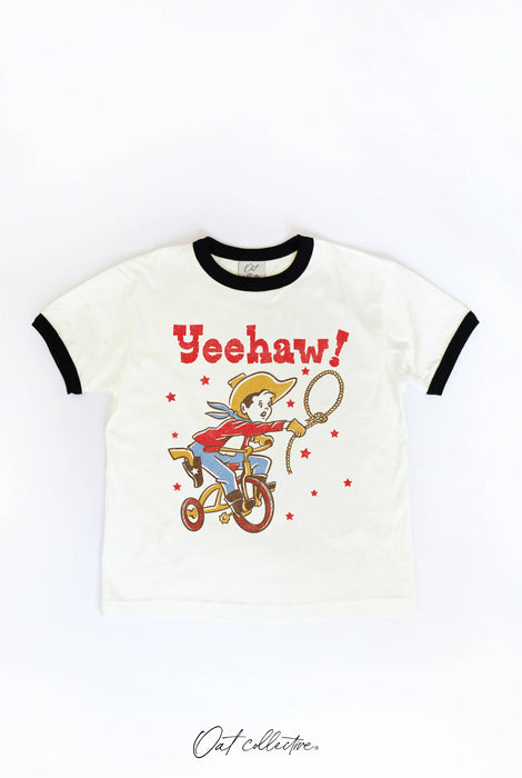 YEEHAW!  Toddler Ringer Graphic Top