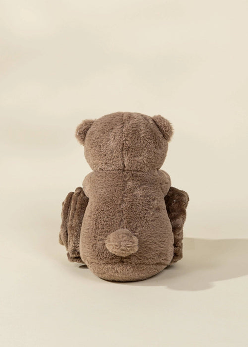 Coco Village Bear Plush Toy Snuggling Blanket
