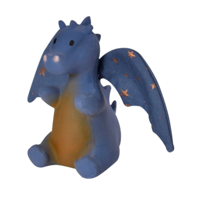 Tikiri Toys Baby Midnight Dragon Natural Rubber Rattle w/Crinkle Wings