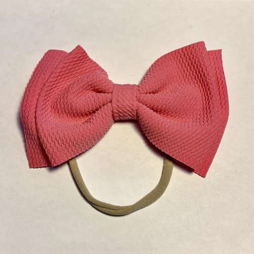 Sugar + Maple Skinny Headband with Big Bow